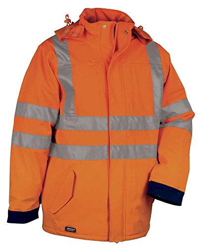 Cofra V077-0-02.Z46 Polsterjacke "Glitter", orange / marineblau, Grösse 46 46 ORANGE / MARINE, 46 OR