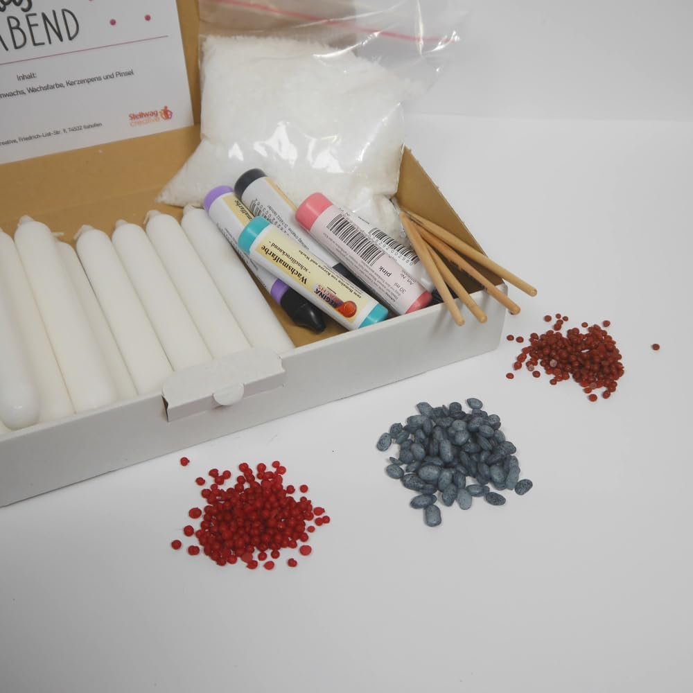 Stellwag DIY Set Kerzen bemalen Mädelsabend