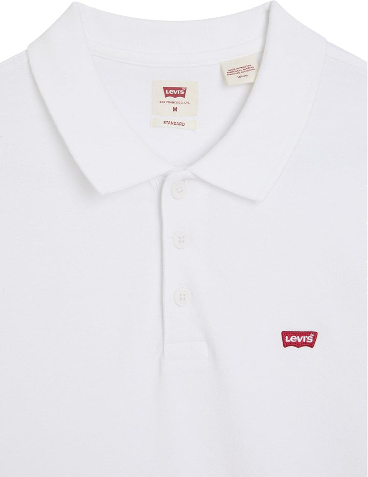 Levi's Herren Housemark Polo Chesthit Logo T-Shirt XL Weiss (White +), XL Weiss (White +)
