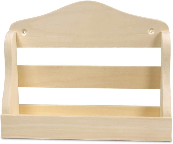 Sauna Wandregal 17x21x6 cm - FSC Espenholz - Platz für 4x Saunadüfte 100 ml Flaschen - Für die Wandm