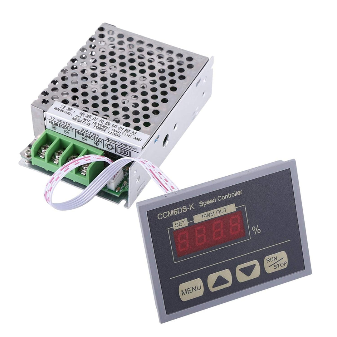 12-80 V DC 30A PWM-Controller Motordrehzahlregler Motorregler mit digitaler Anzeige