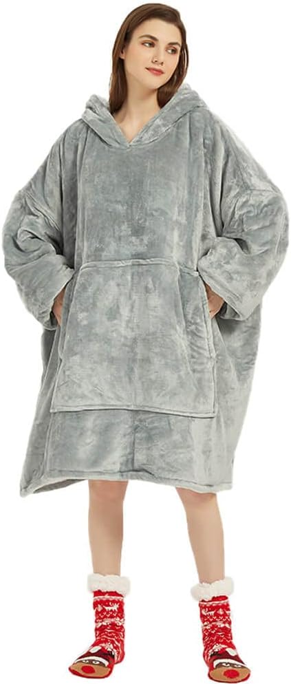 Übergrosse Hoodie Sweatshirt, Original Decke Sweatshirt, super weiche gemütliche warme komfortable R
