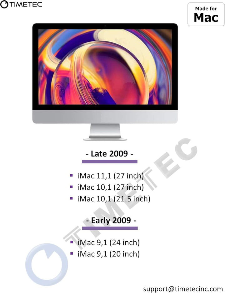 Timetec 4GB kompatibel für Apple DDR3 1067MHz/1066MHz PC3-8500 CL7 Dual Rank für Mac Book, Mac Book