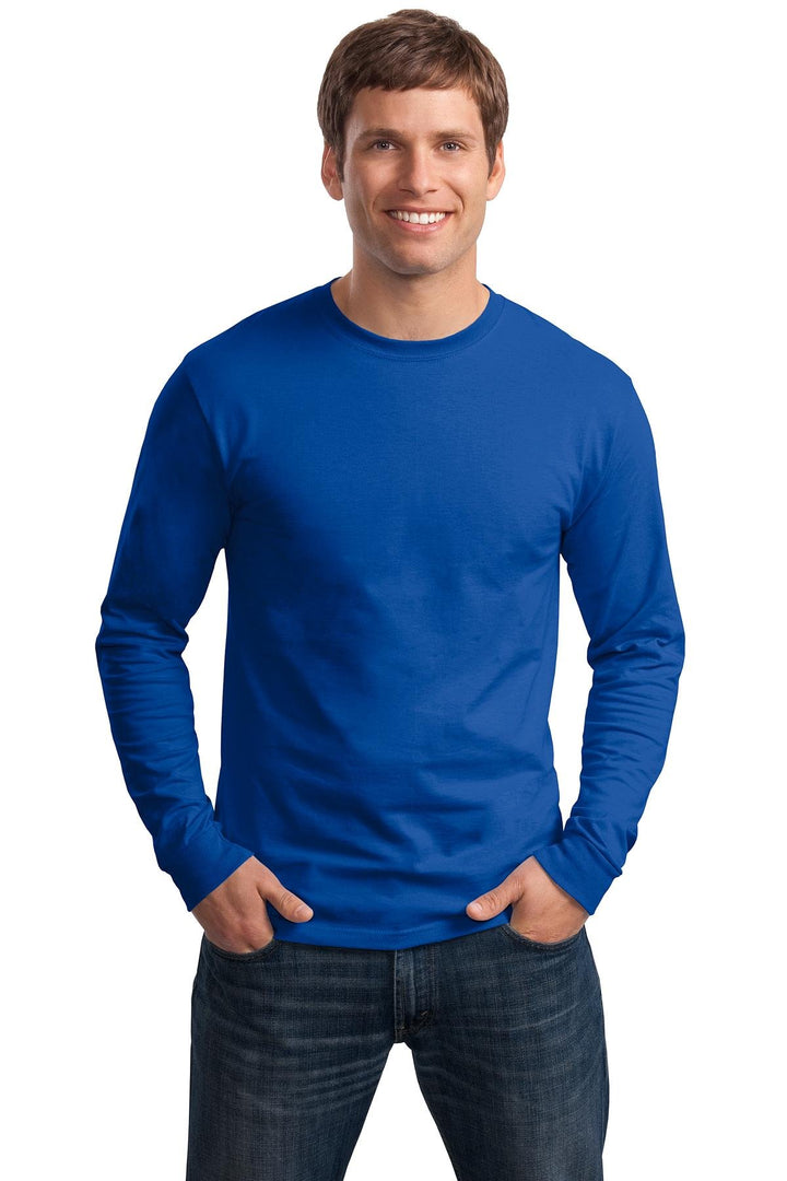 Hanes 6.1 oz. Tagless ComfortSoft Long Sleeve T-Shirt, Deep Royal Blue