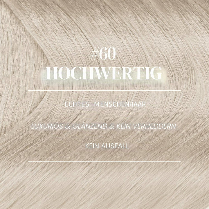 YoungSee Nanoring Extensions Echthaar Blond 60 cm Nanoring Extensions Blond Extensions Echthaar Nano