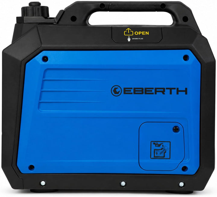 EBERTH 3500 Watt Inverter Stromerzeuger leise, Notstromaggregat Benzinmotor, 4-Takt, Stromgenerator