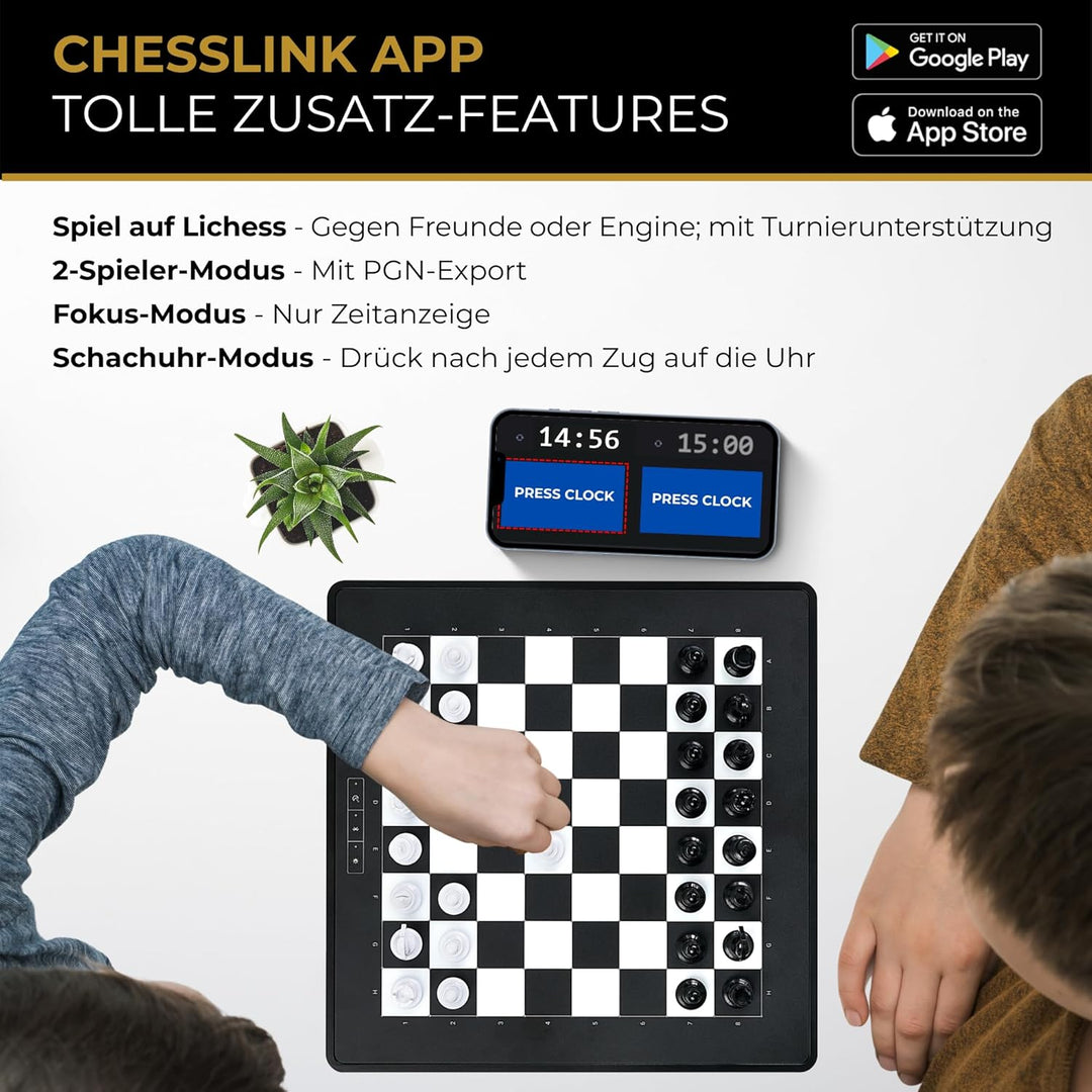 Millennium eONE – Elektronisches Schachbrett für Online-Spiel auf Lichess, Chess.com und Tornelo. Mi