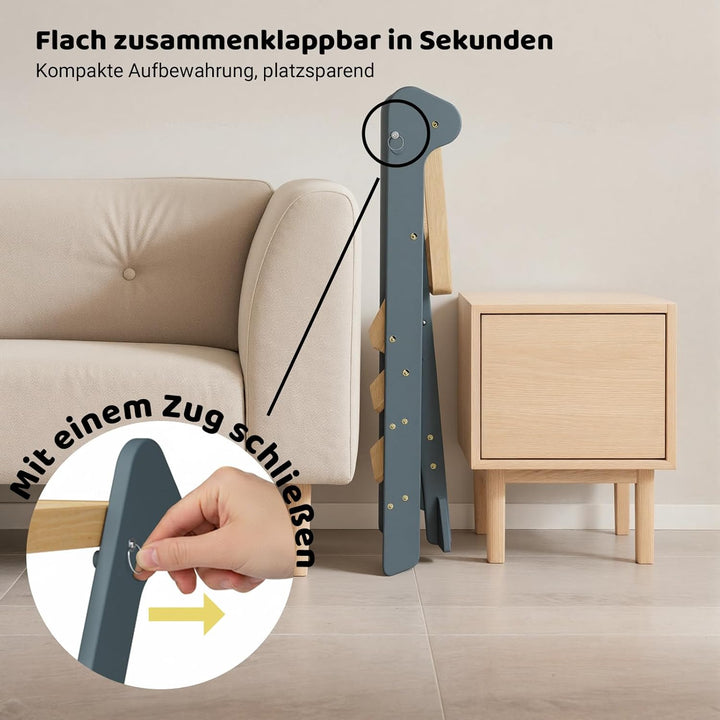 COSYLAND Lernturm ab 1 Jahr klappbar – iF Design Award Gewinner, höhenverstellbarer Lernturm mit Sic