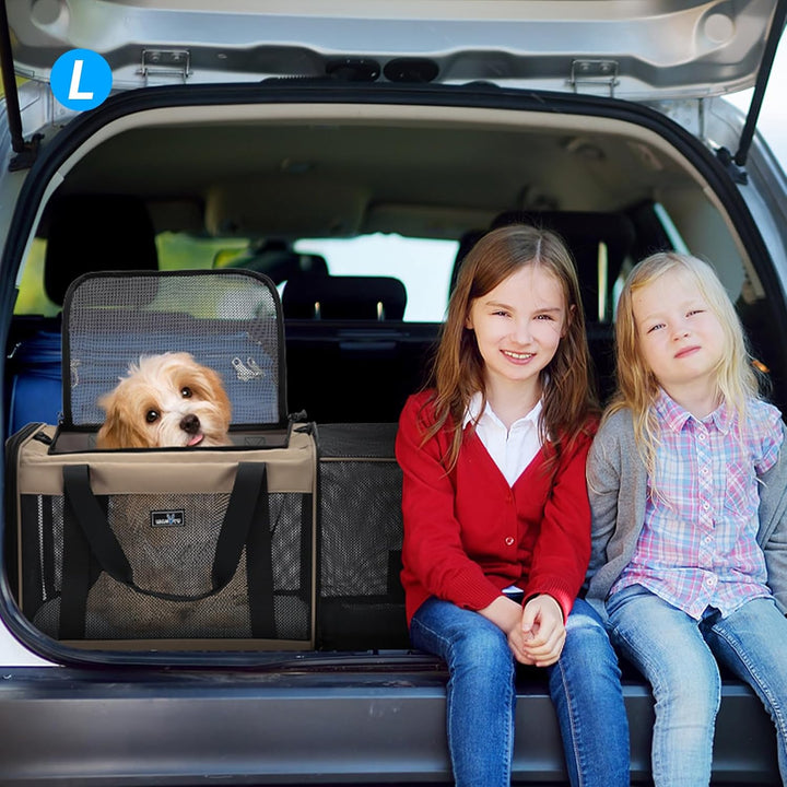 Wakytu transportbox Katze Fluggesellschaftsgenehmigte Erweiterbare Haustiertransporttasche für klein