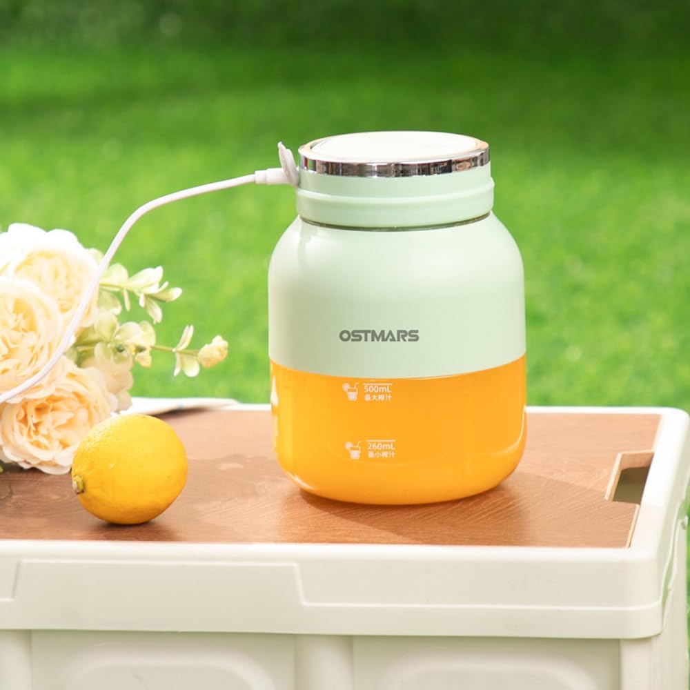 POFET Elektrischer Entsafter, tragbarer Mini-Mixer, Mixer für frische Säfte, Crush-EIS, Smoothies, S
