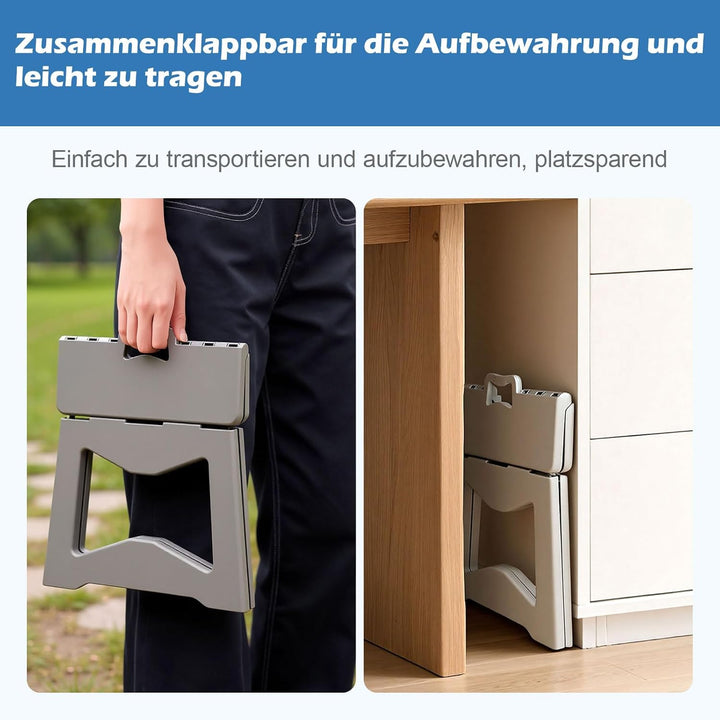 Yorbay Tritthocker Klappbar Klapphocker Faltbarer Hocker: 24.5 cm für Jugendliche Erwachsene mit Sic