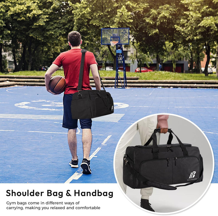Sporttasche Reisetasche für Damen und Herren Trainingstasche Gym Bag mit Schuhfach und Nassfach Duff