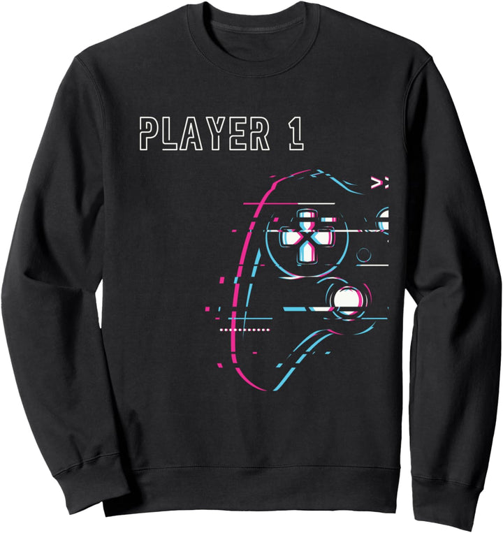 Zocker Paar - Player 1 Player 2 - Gamer Team Sweatshirt