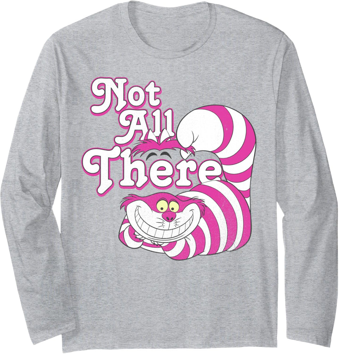 Disney Alice In Wonderland Cheshire Cat Not All There Langarmshirt