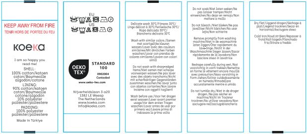 Koeka Laufstalldecke - Viereckige Laufgittereinlage - Spieldecke - Krabbeldecke - Faro - Musselin Ba