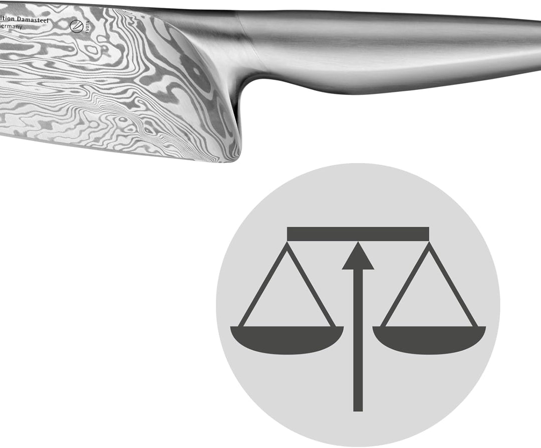 WMF Chef´s Edition Damasteel Allzweckmesser 20 cm, Made in Germany, Messer geschmiedet, Performance