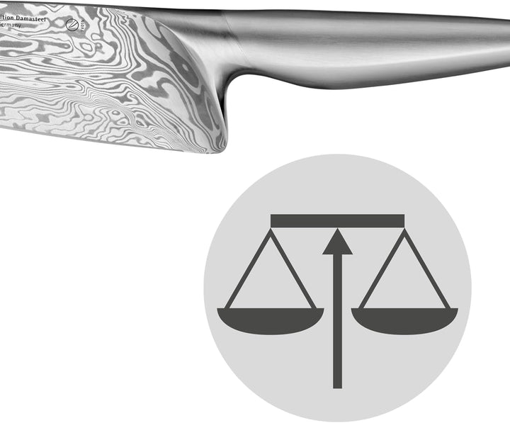 WMF Chef´s Edition Damasteel Allzweckmesser 20 cm, Made in Germany, Messer geschmiedet, Performance