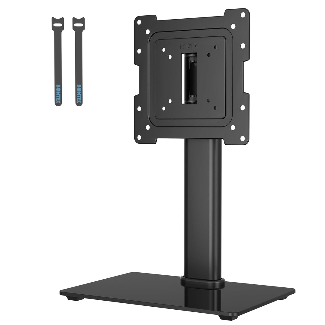 BONTEC TV Standfuss Monitor Standfuss für 17-43 Zoll LCD LED OLED Plasma Flach &amp; Curved Fernseher &amp;