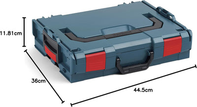 Bosch Sortimo L-Boxx 102 Werkzeugkoffer-Set • professional blau ohne Logo • bestückt mit Kleinteile-