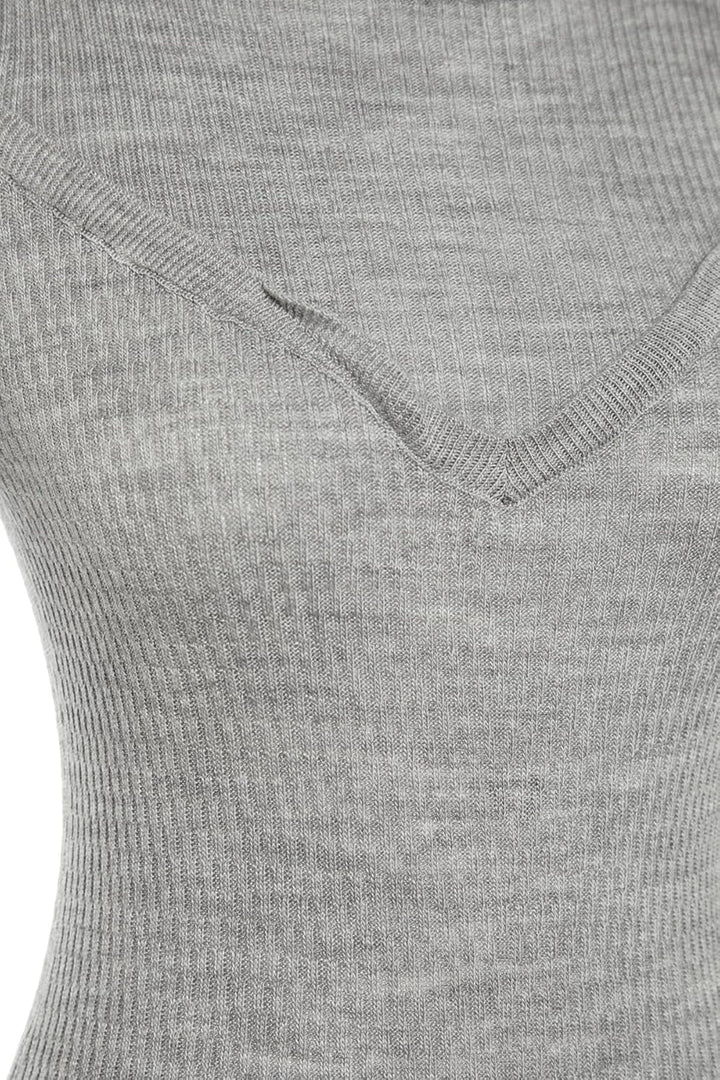 Trendyol Damen Basic Regular Fit Woven Dress Midi, Normale Passform, gewebtes Kleid S Gray, S Gray