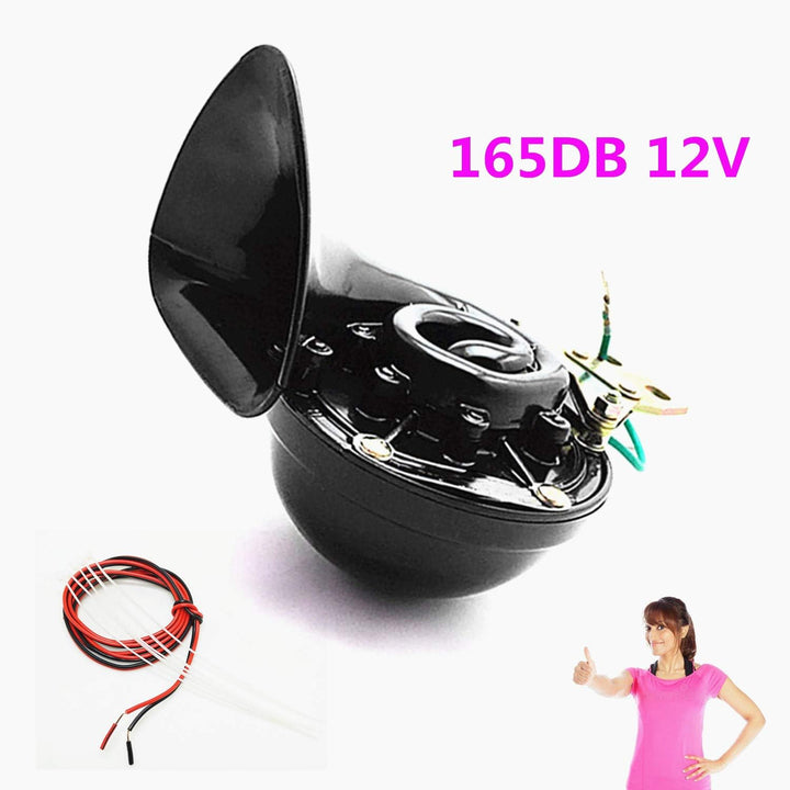 YIYIDA Autohupe Car Horn 165DB LKW Hupe Auto Elektrische Hupe Schwarz Elektrische Schnecke Hupe Laut