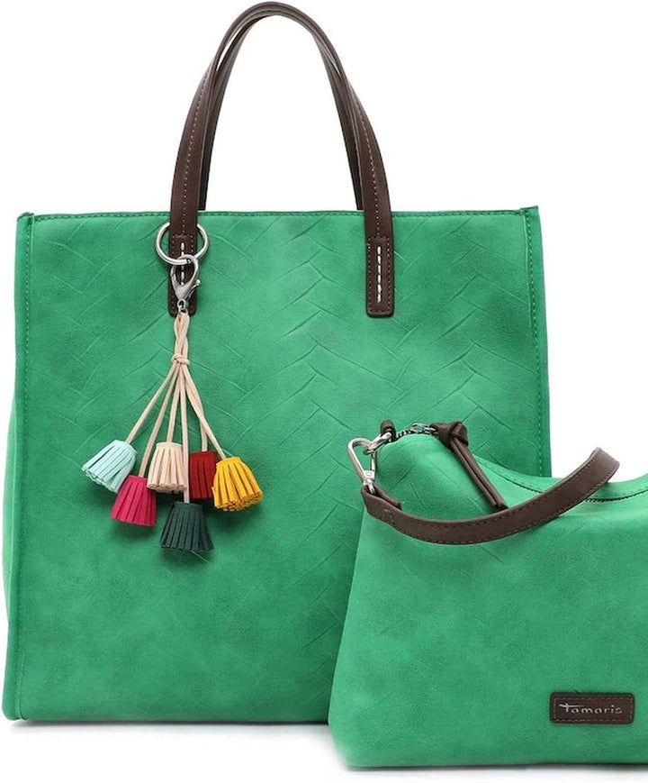 Tamaris Shopper Laureen 32080 Damen Handtaschen Uni Einheitsgrösse Apple 980, Einheitsgrösse Apple 9