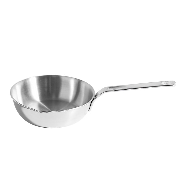 IMEEA Mini Edelstahl Topf mit Ausguss 13cm Butterpfännchen Kasserolle Milchpfännchen Omelettpfanne f