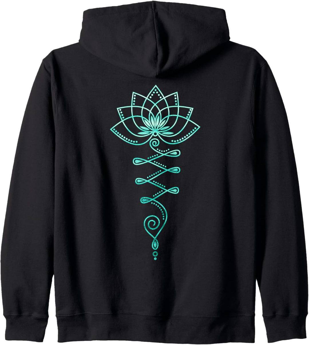 Lotus Blume, Unalome, Yoga, Meditation, Zen, Buddhismus Kapuzenjacke