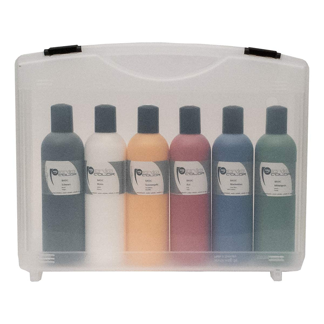 Senjo Color ® Airbrush Farben Set (Für Gesicht & Körper) Bodypainting Farben 5 x15ml oder 75ml Farbe