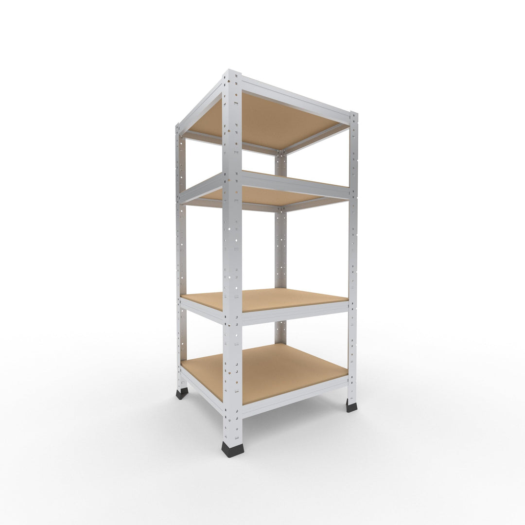 shelfplaza Home 100x50x45cm Schwerlastregal verzinkt mit 4 Böden x 175kg | Kellerregal · Lagerregal