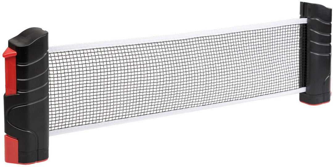 Idena 40201 - Tischtennisschläger für Anfänger, mit geradem Holzgriff, Einer glatten Seite in Schwar