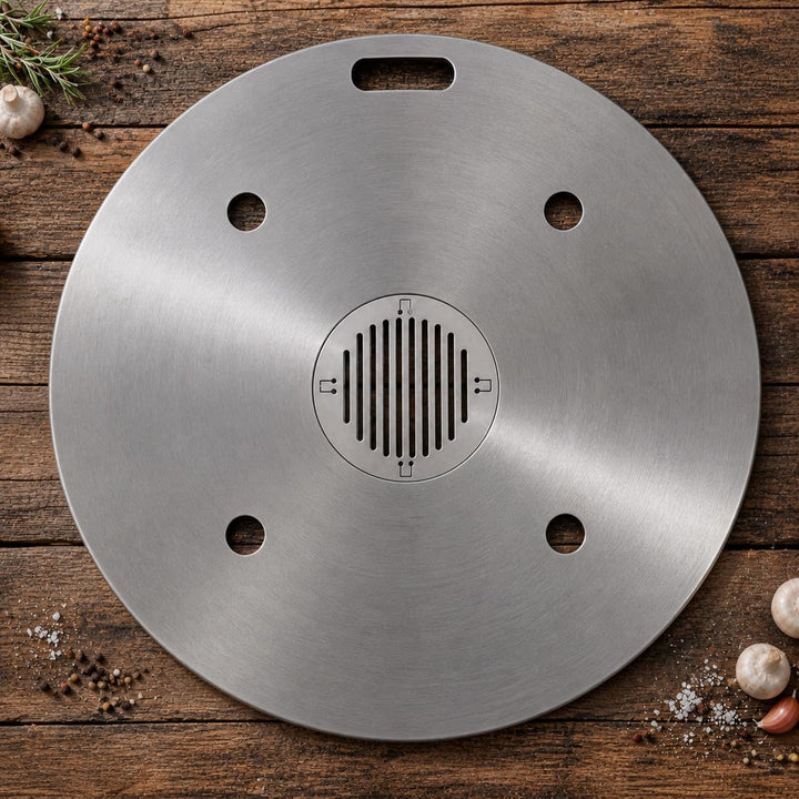Grilleinsatz Ø14cm Edelstahl für Feuerplatte | Grillplatte | Feuertonnen | Kugelgrills