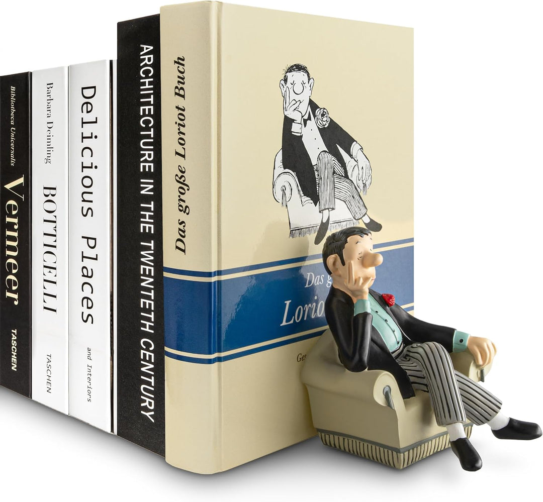 Buchstütze Loriot - Herr im Sessel