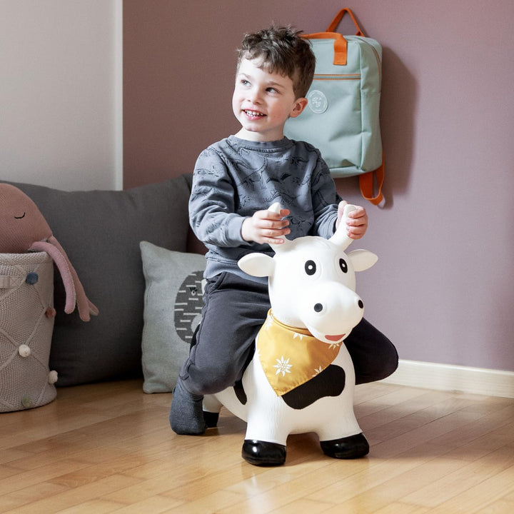 Kindsgut Hüpf-Tier für Kinder, dezente und Moderne Farben, liebevolle Details, inklusive Luftpumpe,
