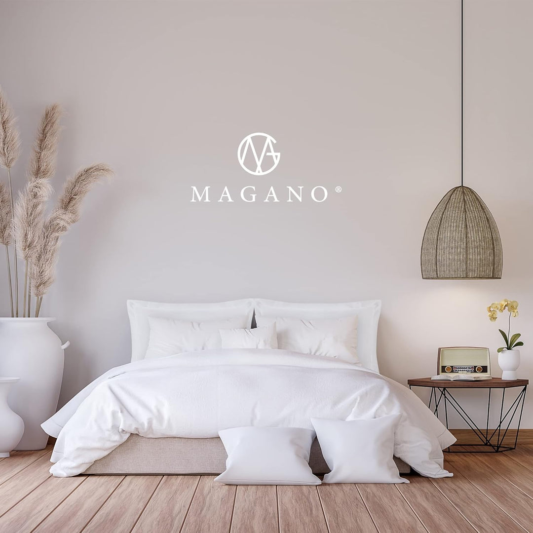 Magano® Luxus Kissenbezug 40x80 Grau | Bambus & Baumwolle Satin | 400 TC Premiumqualität | Hypoaller