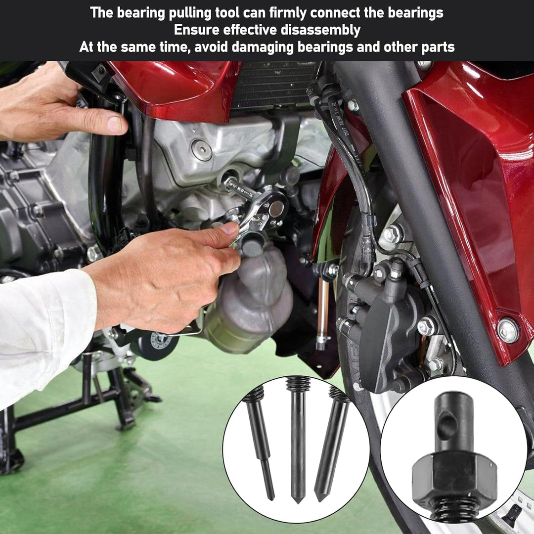 9-23mm Innenlager Abzieher Set, 12 Stück Radlager Abzieher Motorrad, Motorrad Innenlager-Auszieher-K