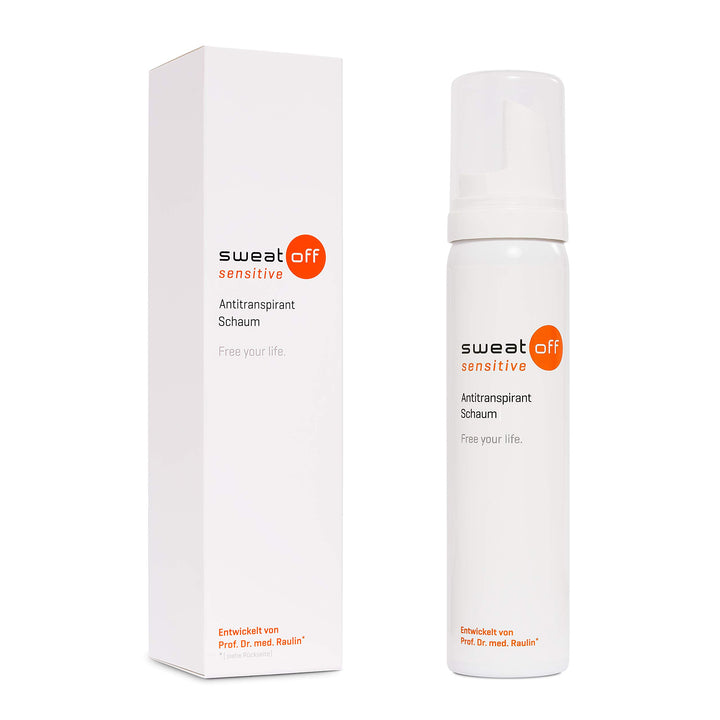 Sweat-Off sensitive Antitranspirant Schaum, Flüssigkeit, 75ml gegen Schwitzen | Schaum gegen Schweis