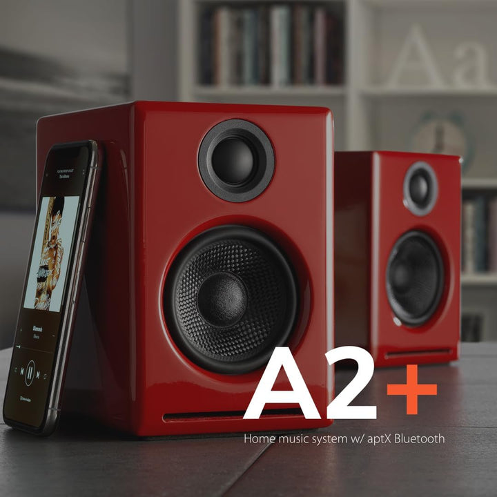 Audioengine A2+ Plus Wireless Speaker Bluetooth | Desktop Monitor Speakers | Home Music System aptX