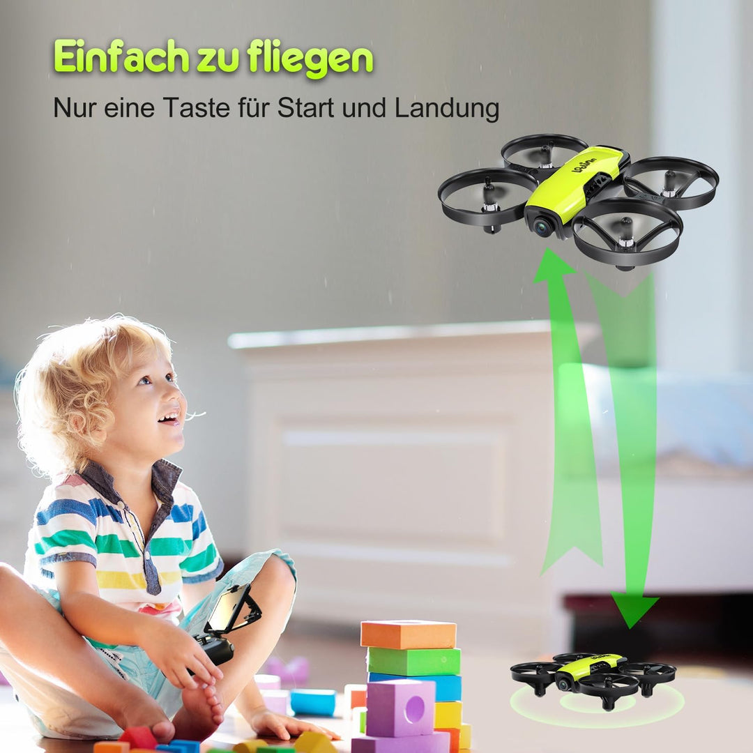 Loolinn | Drohne mit Kamera als Geschenk für Kinder - Mini Drohne Ferngesteuert mit Video & Fotos /