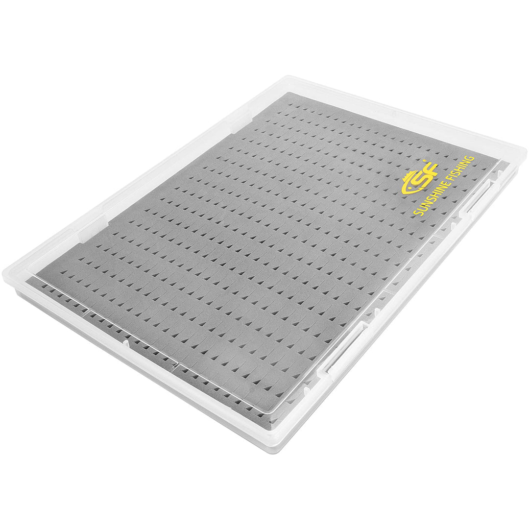SF Fliegenfischen Box Fliegendose Fliegenbox Köderbox für Fliegen Transparent A4-Grösse # Schaumschi