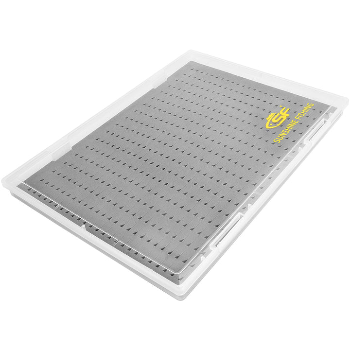 SF Fliegenfischen Box Fliegendose Fliegenbox Köderbox für Fliegen Transparent A4-Grösse # Schaumschi