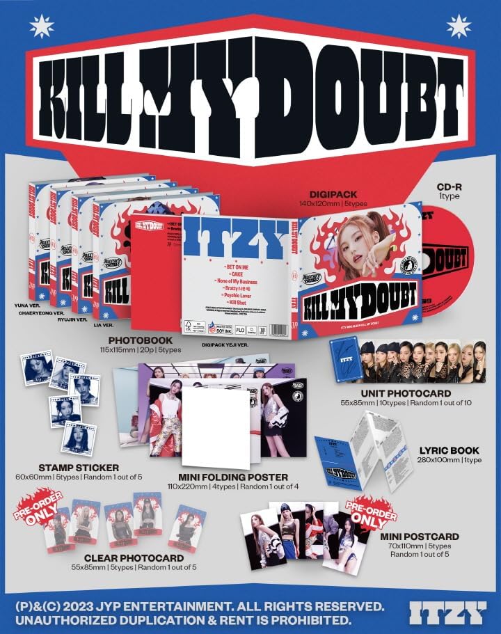ITZY - KILL MY DOUBT [DIGIPACK] Album+Pre-Order Benefit (CHAERYEONG ver), CHAERYEONG ver