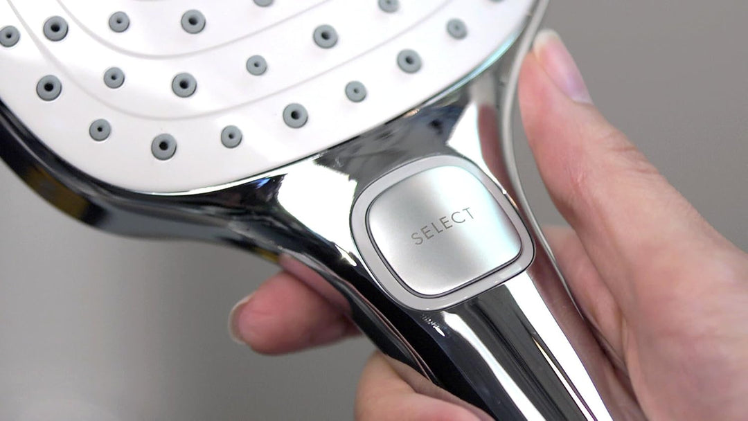 hansgrohe Raindance Select E 120 Duschset 0,90m, 3 Strahlarten, mit Seifenablage, Weiss/Chrom