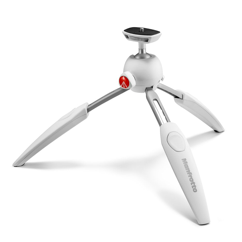 Manfrotto MTPIXIEVO-WH Pixi-Evo Mini-Stativ (2 Segment) weiss Weiss Single, Weiss Single