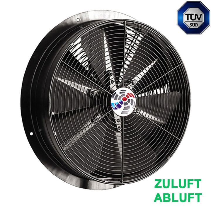 Axial Industrie Ventilator Gebläse Lüfter für Zuluft Abluft Wand Fenster BSM (BSM600), BSM600