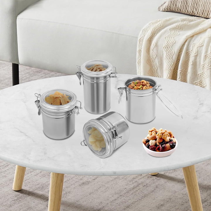 Edelstahl Kaffeedose Kaffeepulver Dose Vorratsdose Frischhaltedose Vorratsdosen Luftdichte Dose Kaff