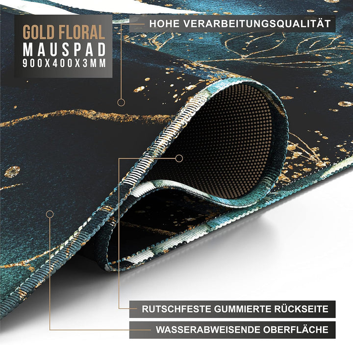 CSL - XXL Speed Gaming Mauspad Titanwolf 900 x 400mm - Mousepad - Tischunterlage Large Size - verbes