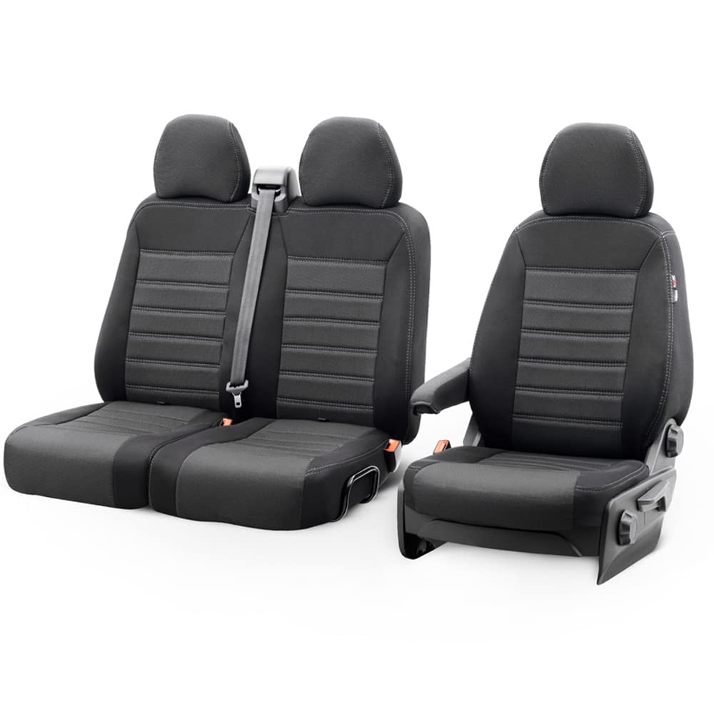otoM Original Design Sitzbezüge aus Stoff 2+1 kompatibel mit Volkswagen Crafter/Man TGE 2017- (Stand