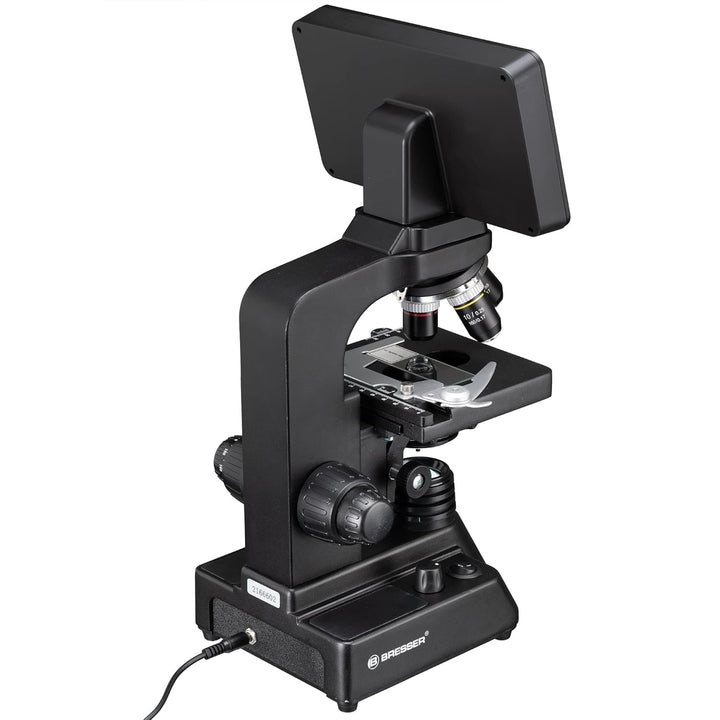 Bresser LCD-Mikroskop Researcher mit Touch-Display für 44–700-fache Vergrösserung, Kondensor, Kreuzt