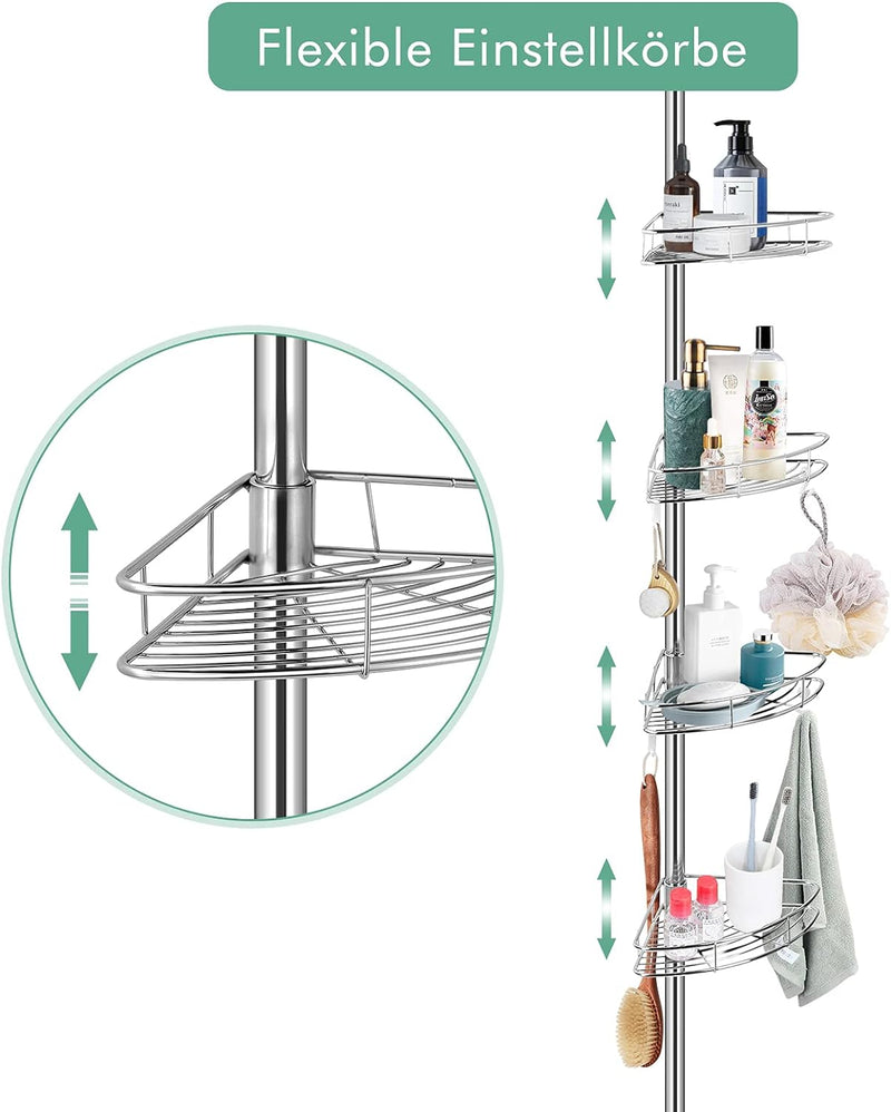 Badezimmer-Lagerregal, Badezimmer-Organizer Platzsparend für Büro für Badezimmer